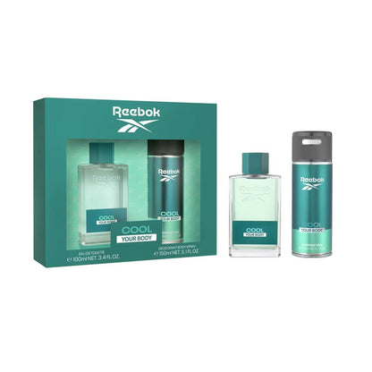 Men's Perfume Set Reebok EDT Cool Your Body 2 Pieces