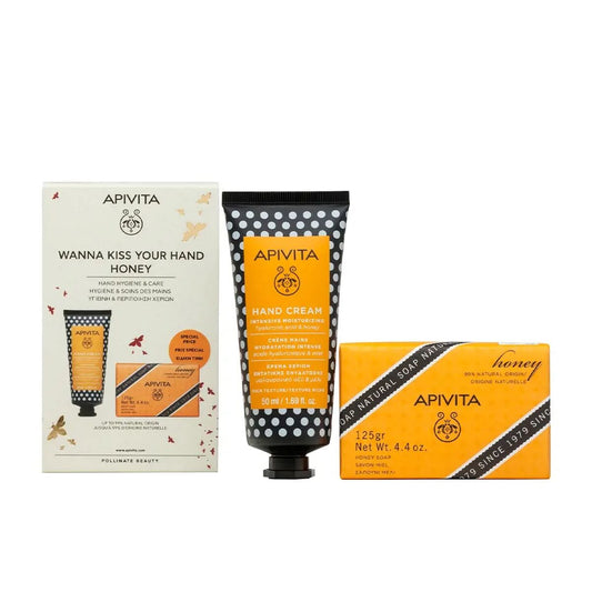 Cosmetic Set Apivita Wanna Kiss Your Hand Honey 2 Pieces